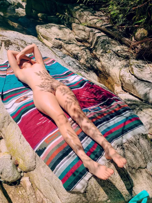 Excited to bask in the sun naked again