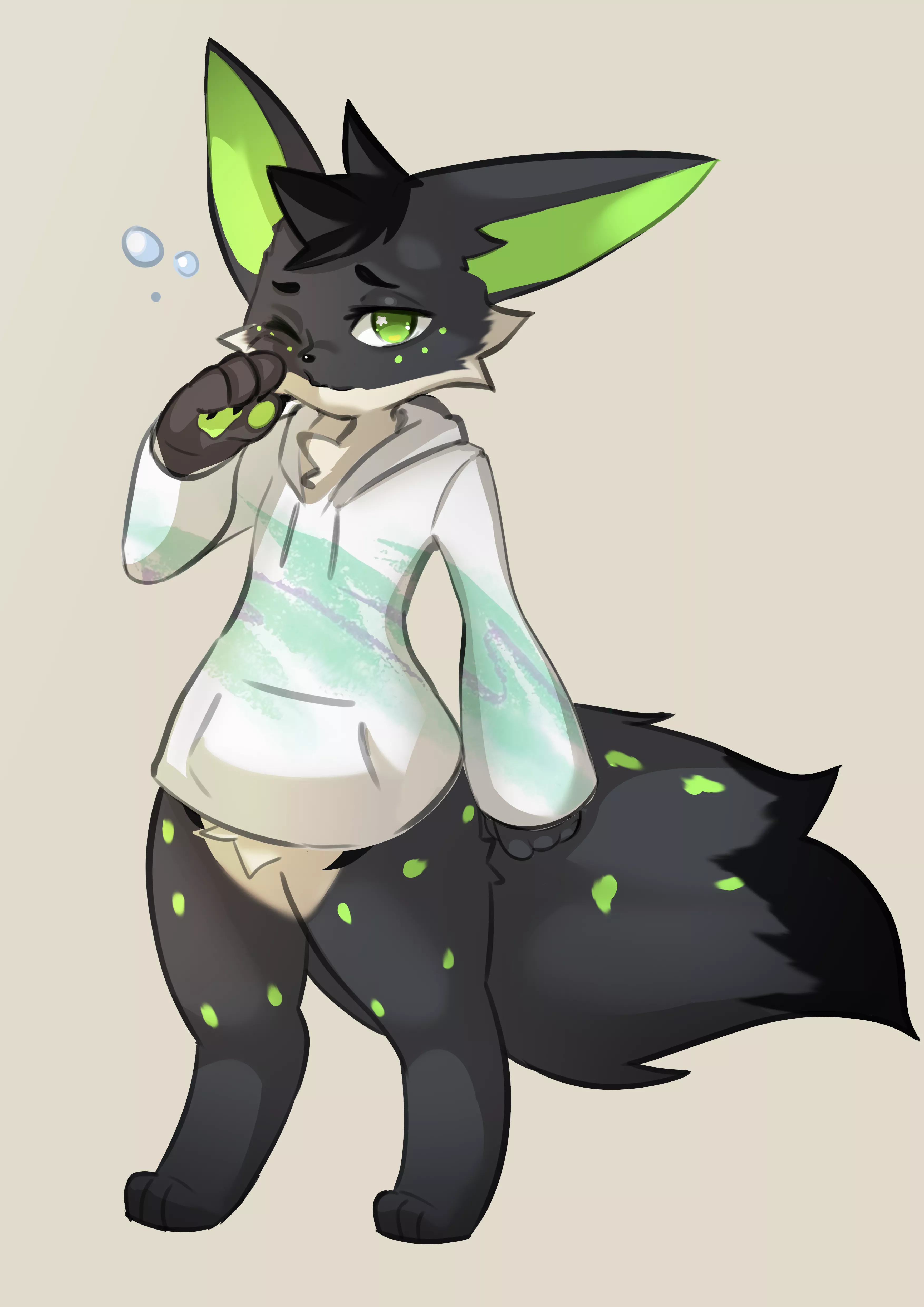 He needs a blanky! (art by me!)