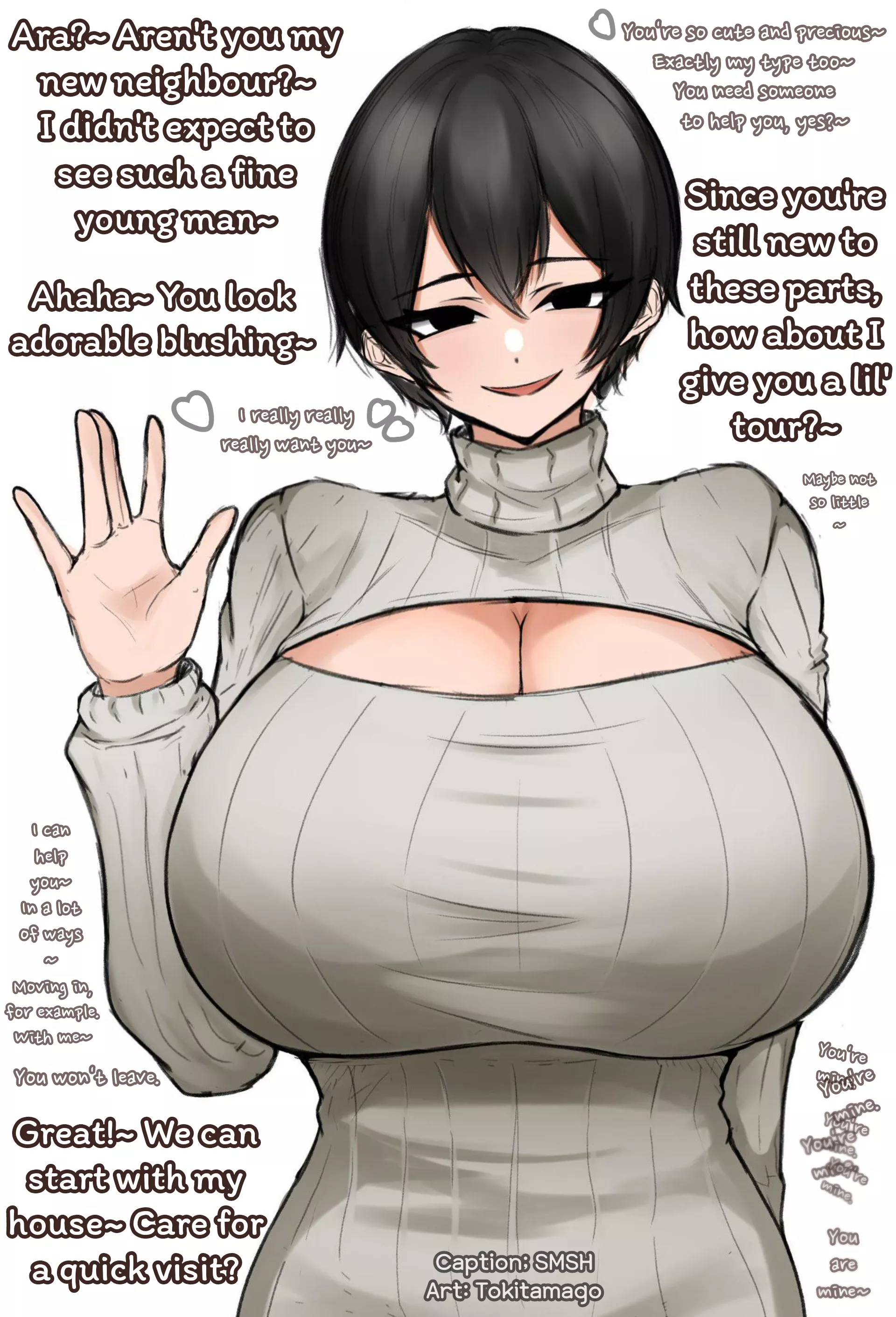 Hello, Neightbour~ [Yandere] [FDom] [Welcoming You] [Tour Offer] [Maybe Crazy Over You] [77/365]