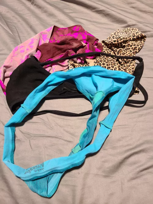 Here's a few of my dirty panties from this week! 😜