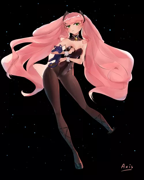 [OC] Bunny with her Kitty