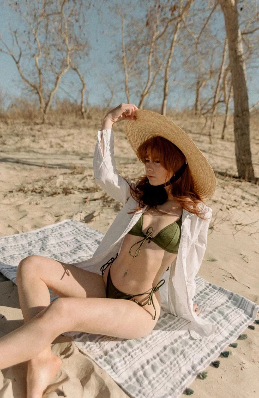 On the Beach Enjoying the Sun