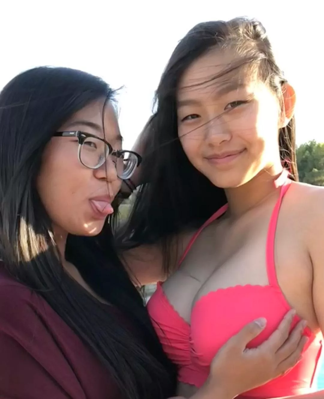 Pink bikini