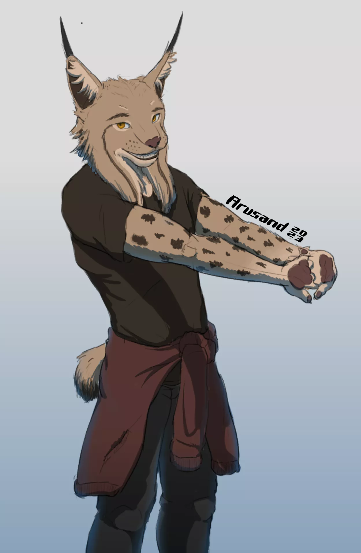 Sketch of one of my oc's - Nise (@Arusand_)