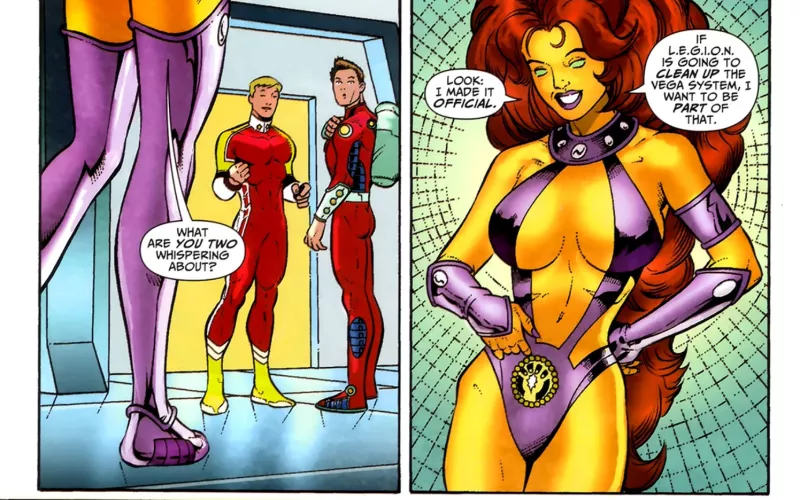 Starfire Joining L.E.G.I.O.N. [R.E.B.E.L.S. #16]