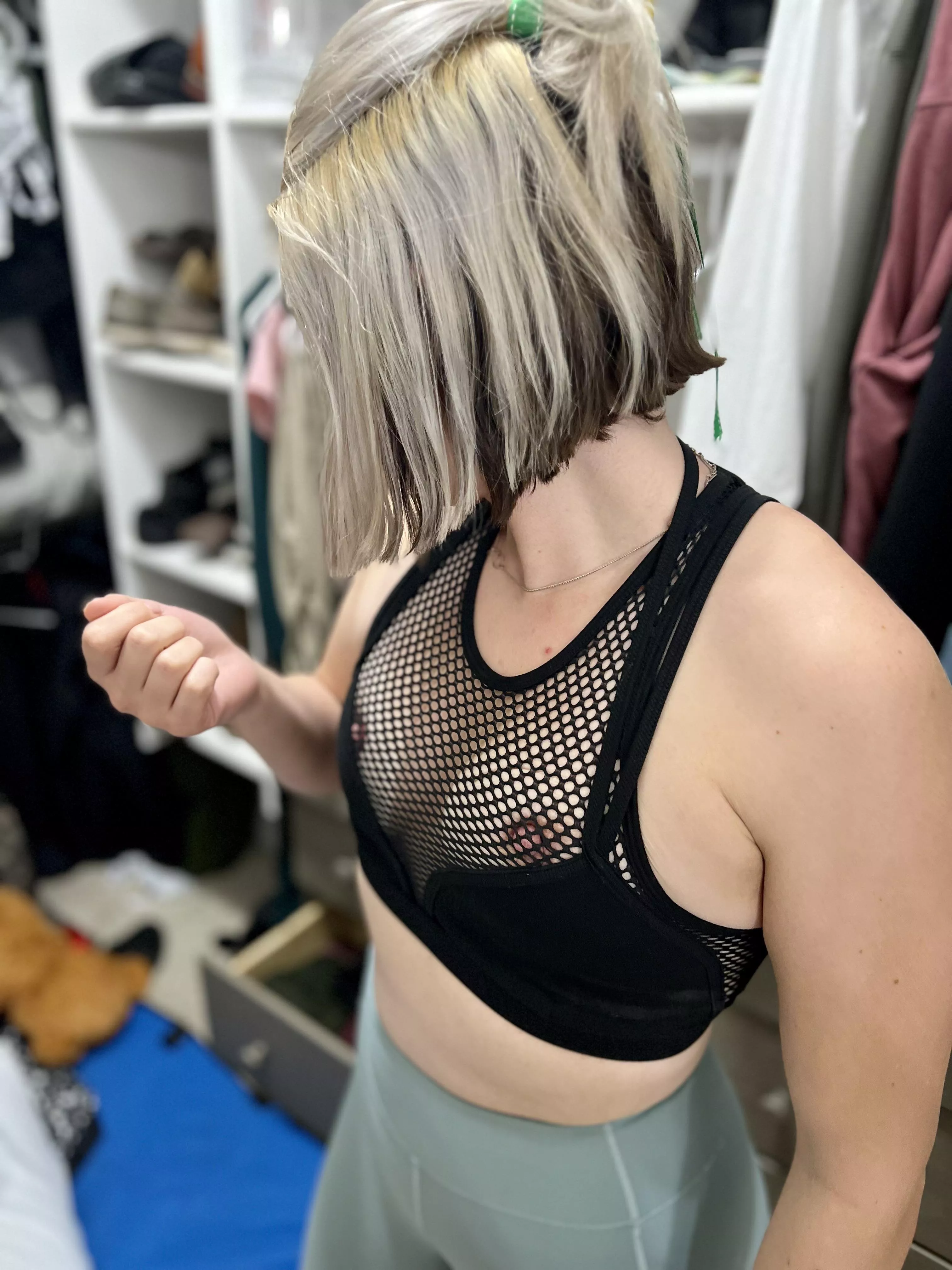 What would you do if you saw me at the gym like this? [F]