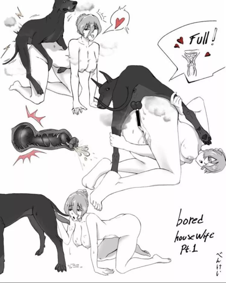 “When husbands away, doggie will play. Love spending every moment with the doggies cock as he dumps his cum inside every hole multiple times owning what is rightfully his.. [Minaga Tsukune]”