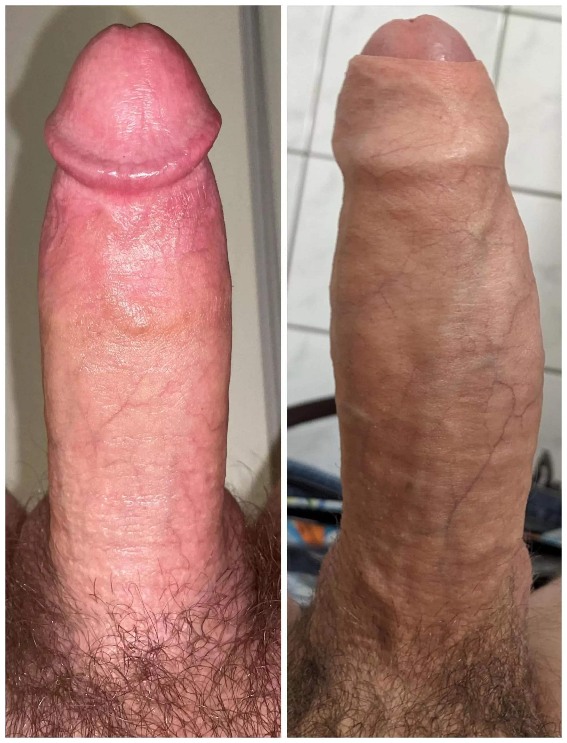 Who has the nicer cock? Left or right?