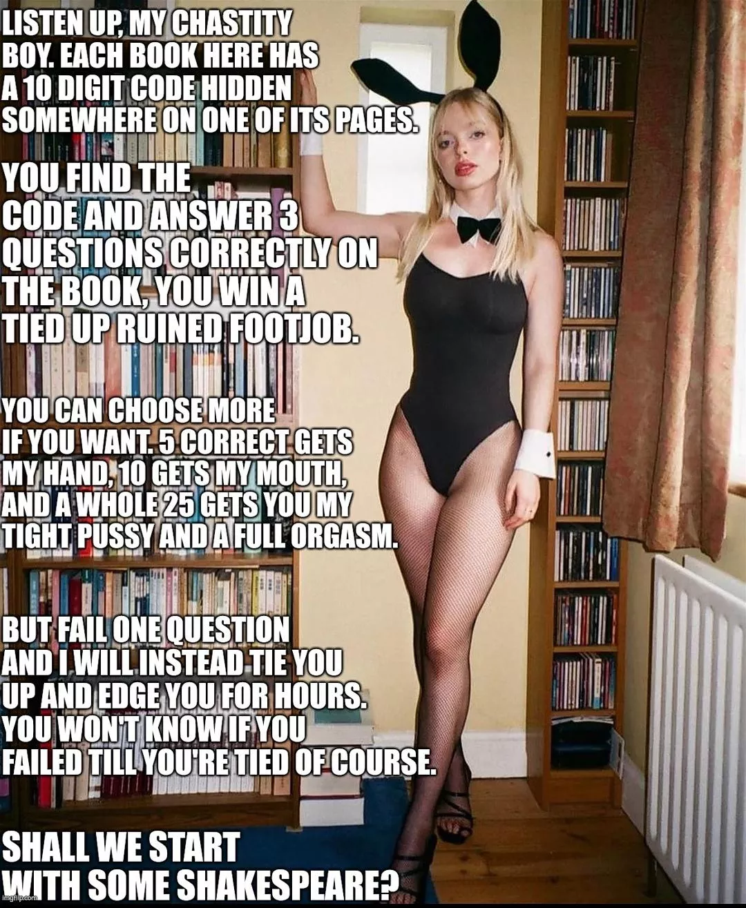 Better start studying if you ever want a full orgasm again!