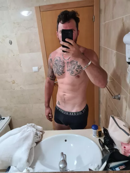 Bored in the hotel room