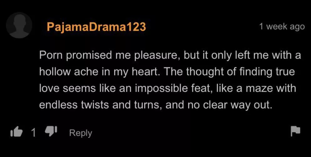 Bro’s having severe post-nut clarity