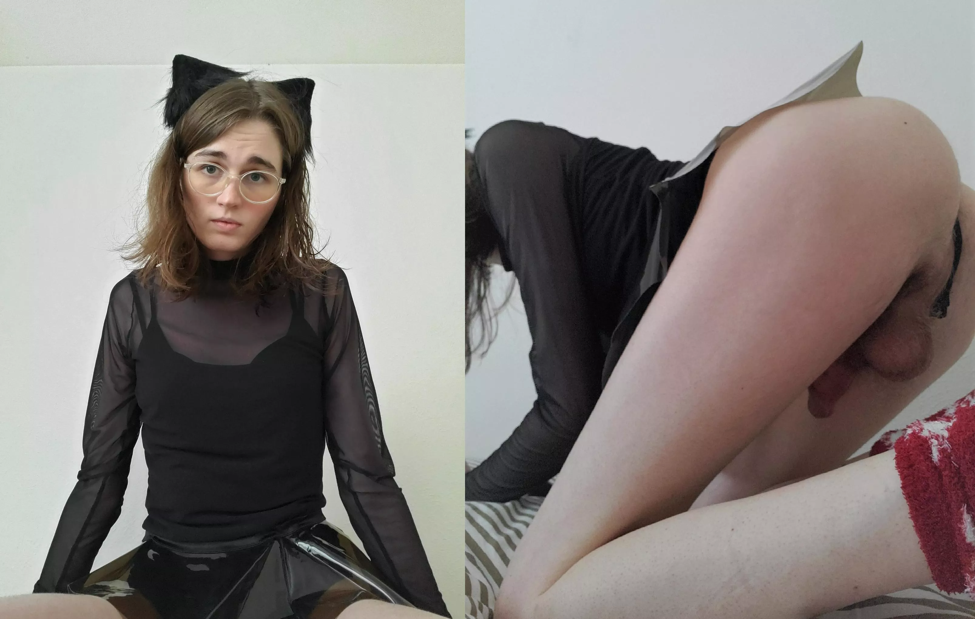 Cat girl and girl dick :3