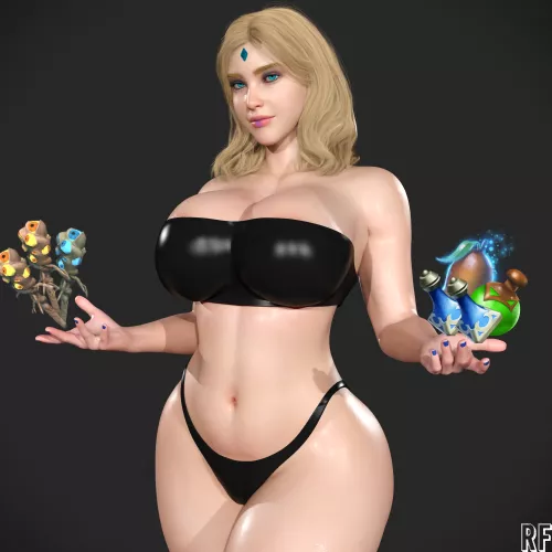 Crystal maiden (Rude Frog 3d)