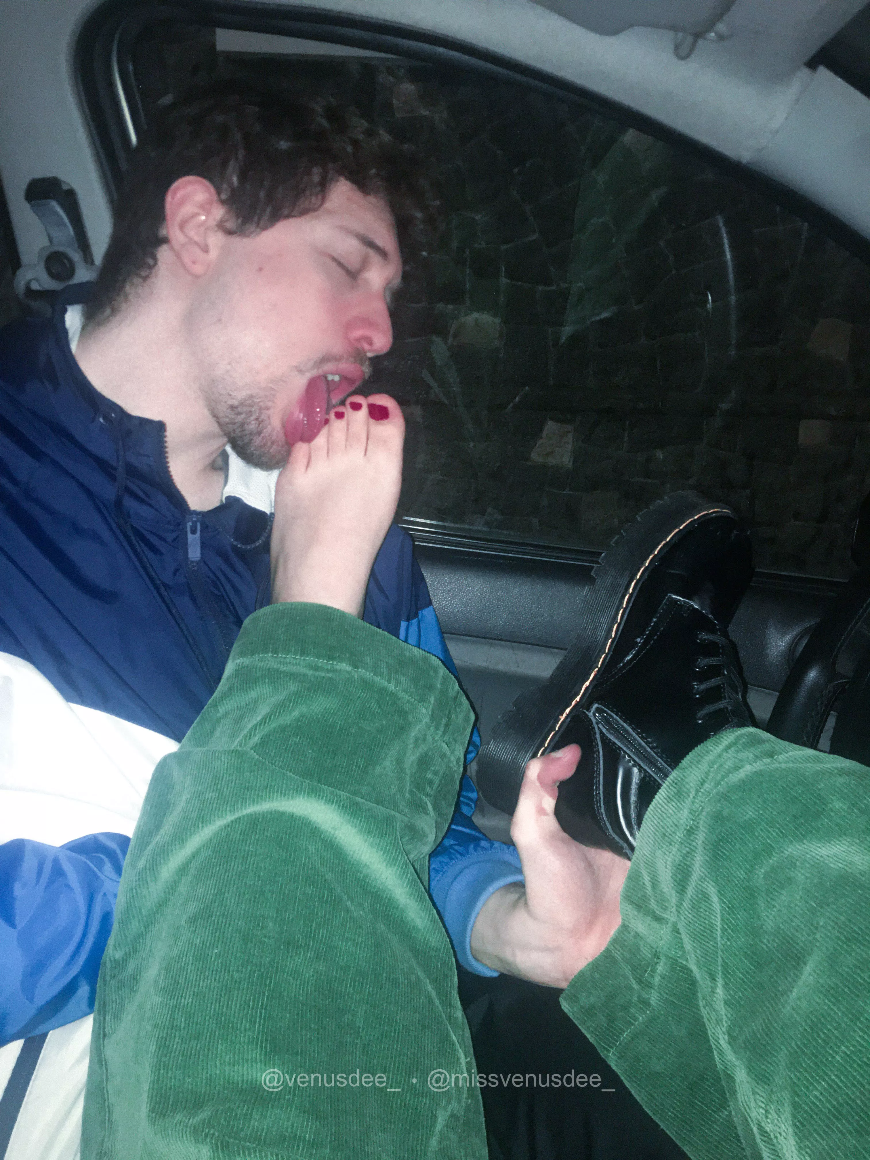 I think he's in love with my foot