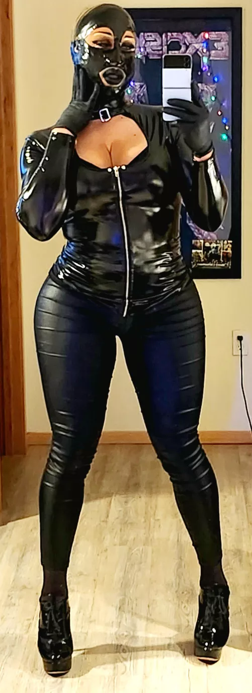 If you squint it looks like a catsuit.