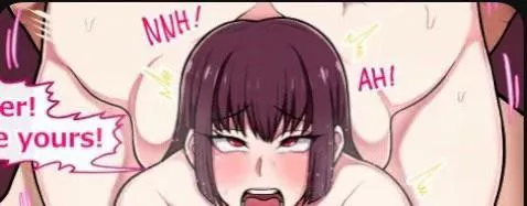 LF Color Source: 1girl, 1boy, purple haired, NNH!, AH!, er!, e yours!, milf, big ass