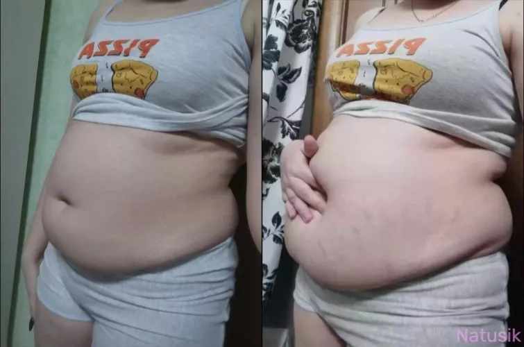 My belly button is getting really deep