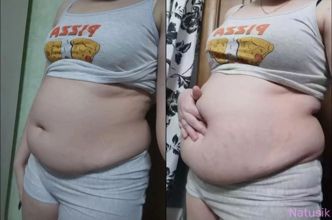 My belly button is getting really deep