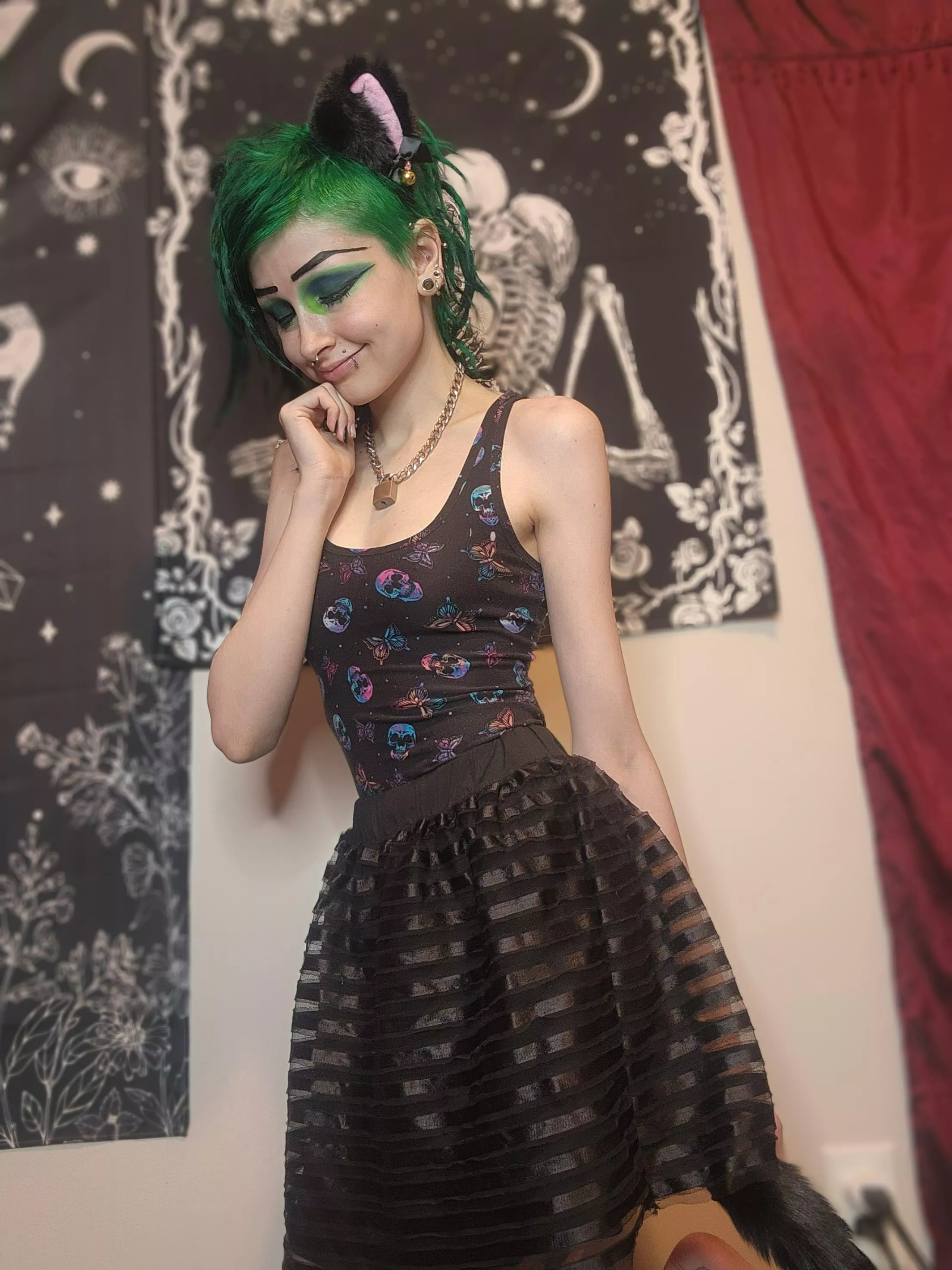 💚new green hair and makeup!💚