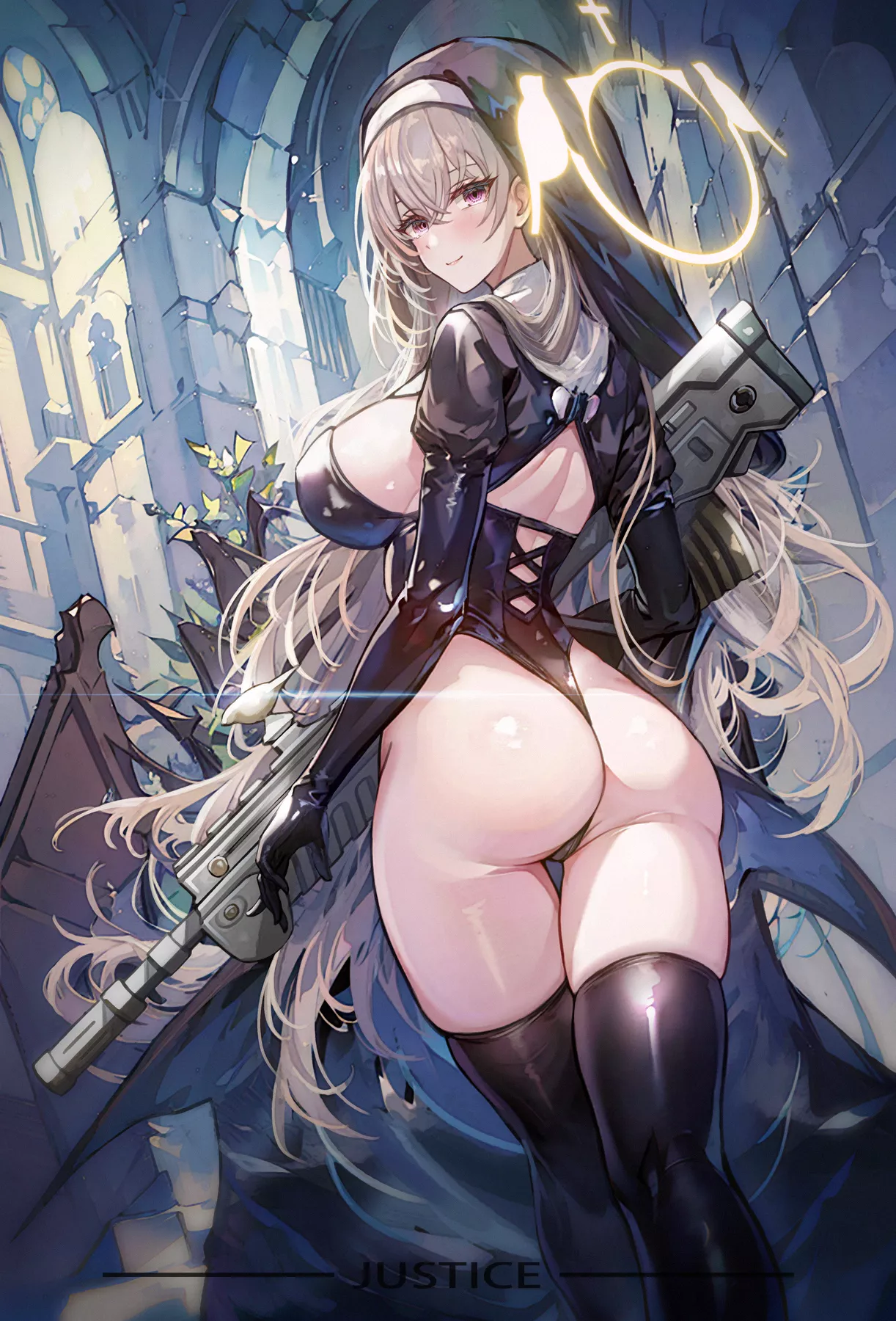 Sakurako in the church (Cardlit) [Blue Archive]