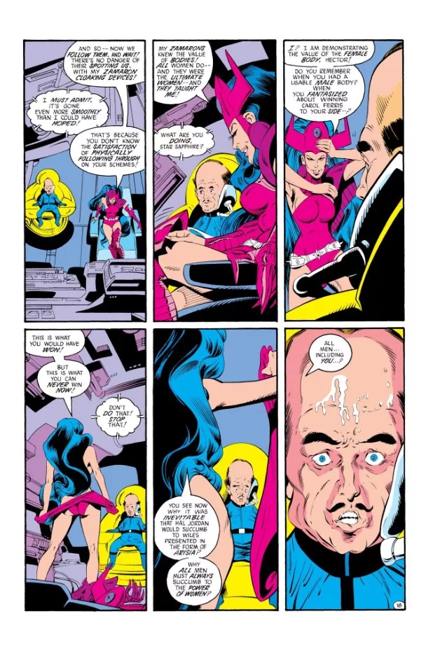 Star Sapphire Stripping [The Green Lantern Corps #212]