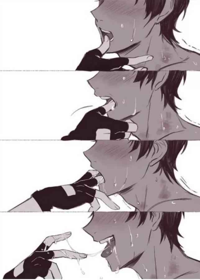 Such a good boy. Soon you’ll be sucking mommy’s strap.