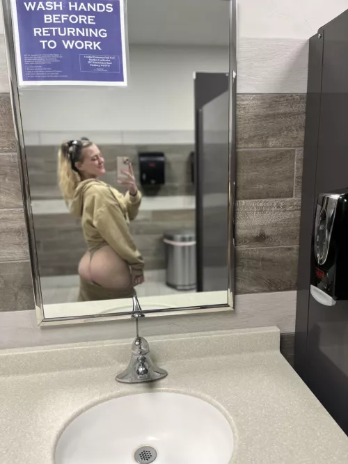 Take my anal virginity in the public bathroom