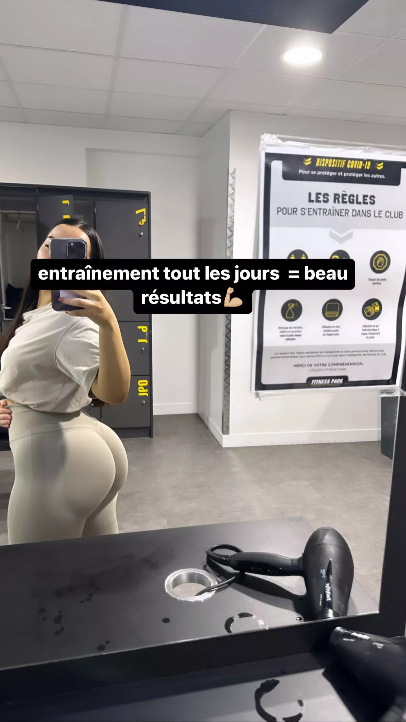 Train everyday = a good result (and have good genetics like her)