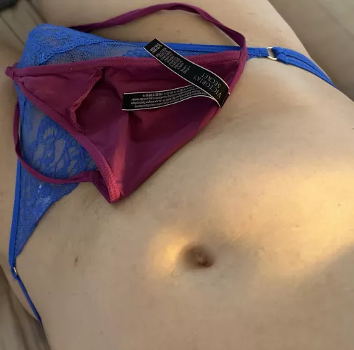 Wife’s dirty panties on my panties.