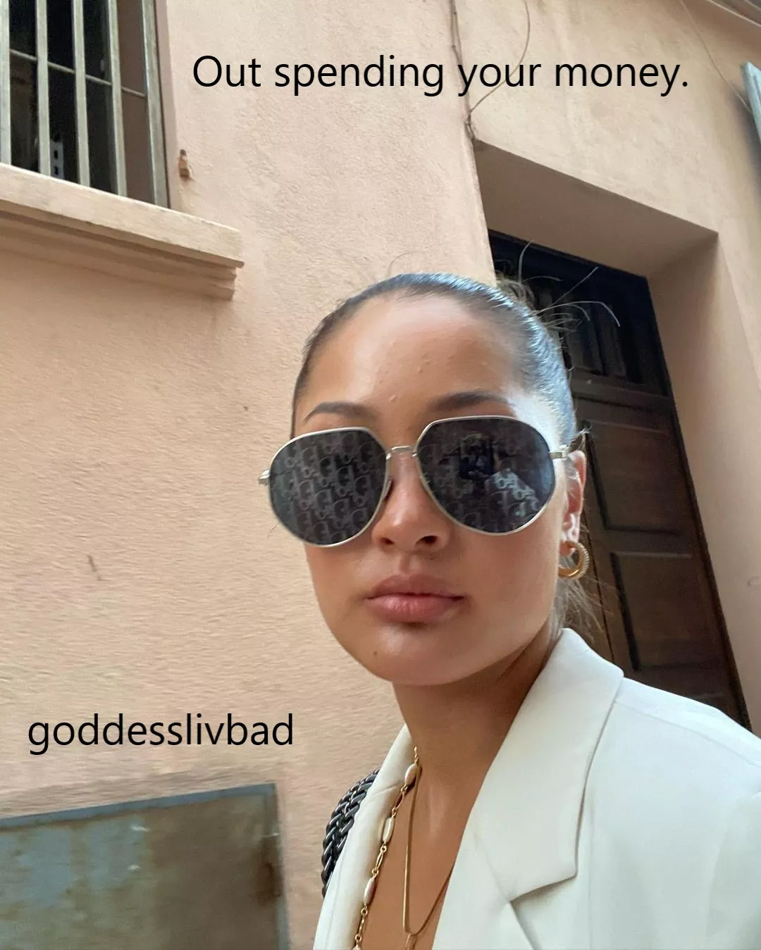 Your money looks better in her bank account.