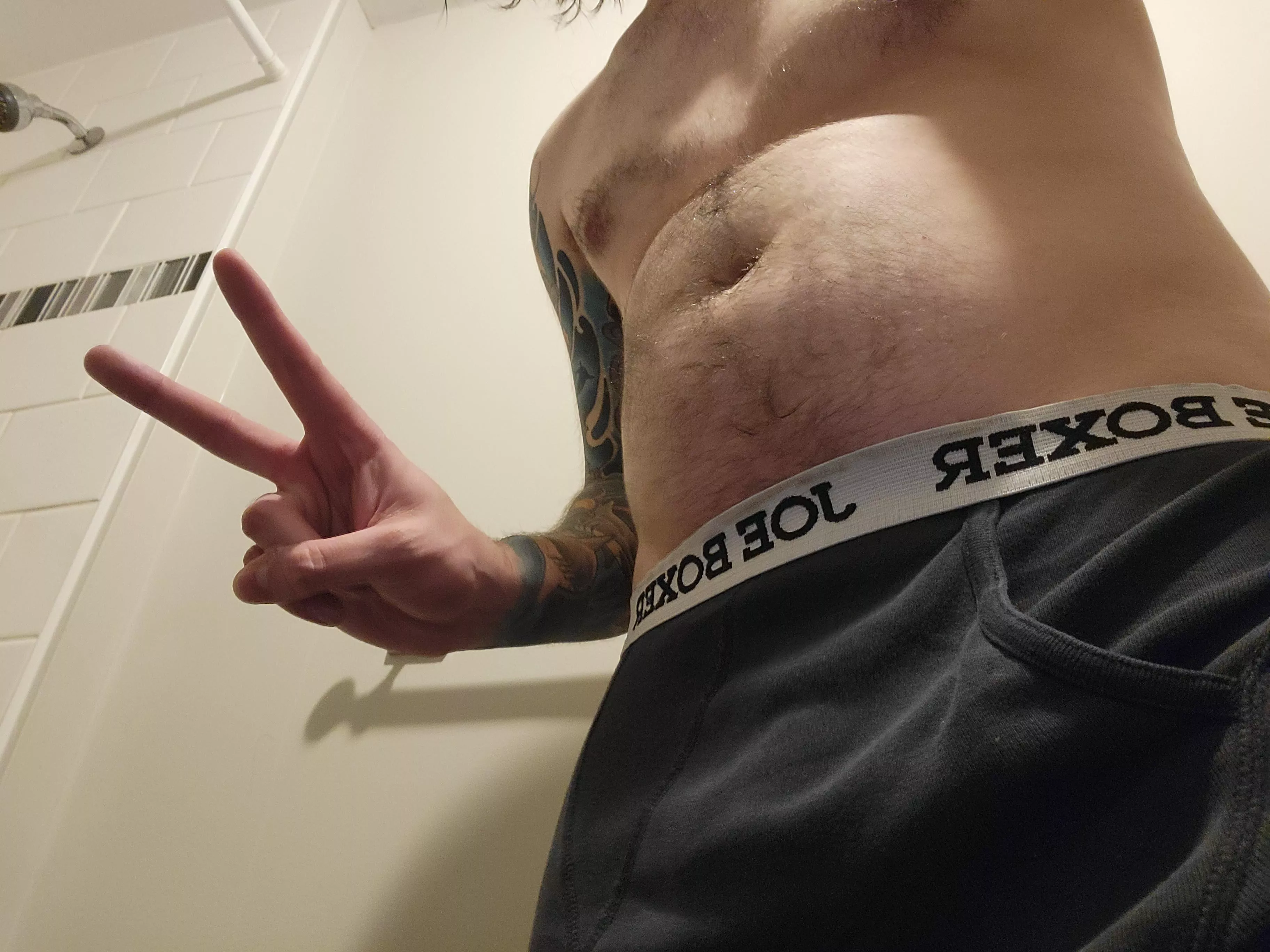 About to take a shower ❤️