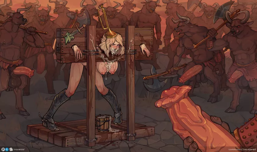 Adventurer in a stockade, by @LinaSwalaf