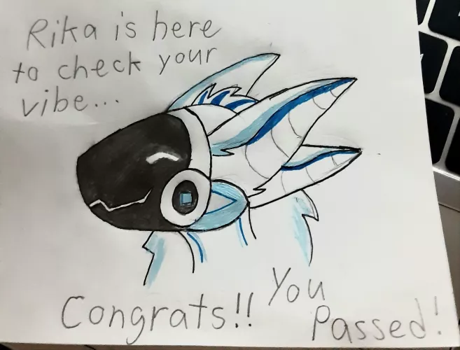 Are you gonna pass? Art by me