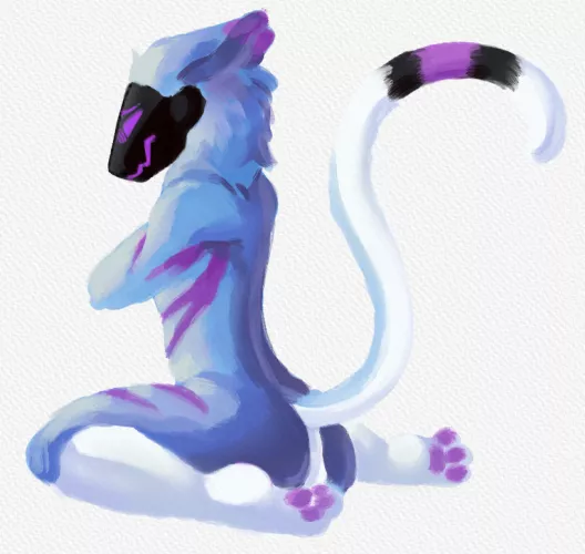 Art i made for my Best friend of his fursona