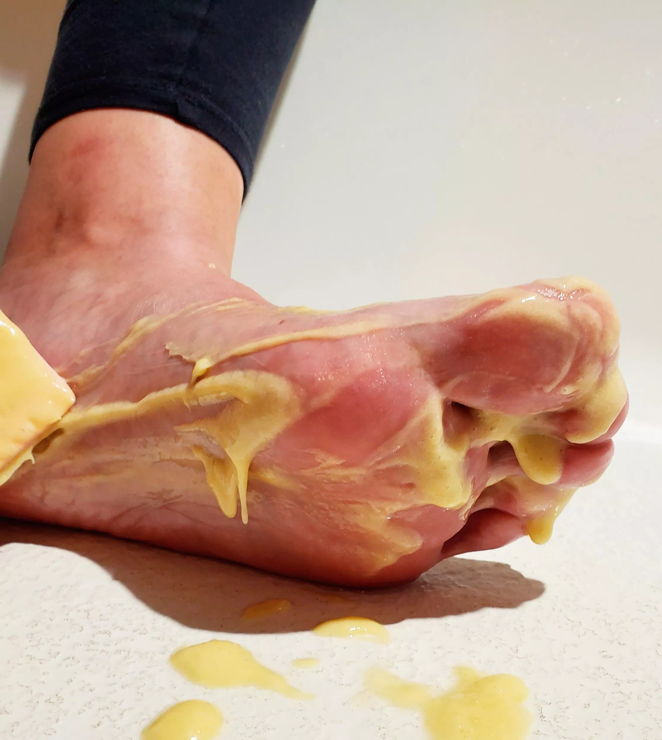 Cold leftover cake batter!