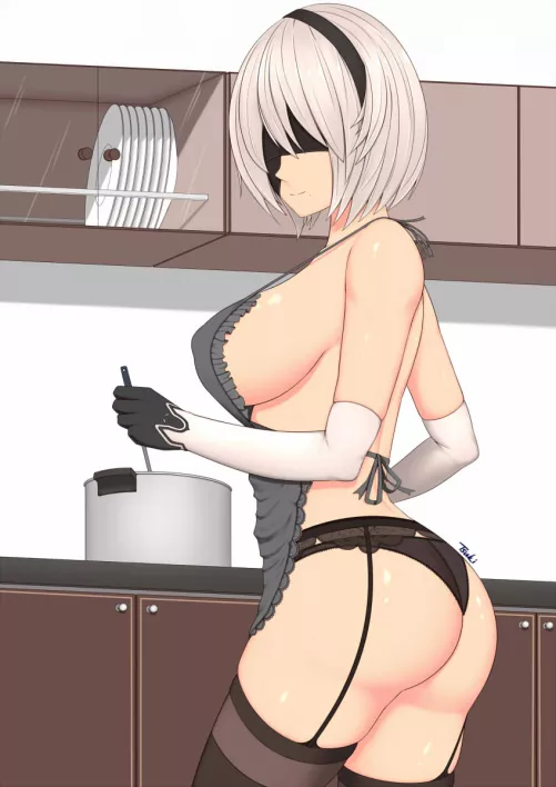 Cooking with 2B (ryu seung)