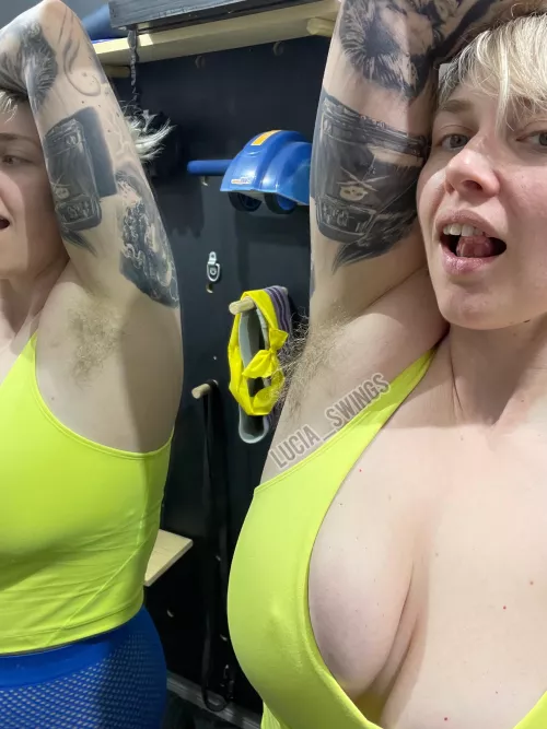 Do you like the sweaty frizzy look?