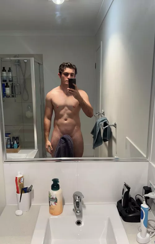 Don’t mind me just drying myself