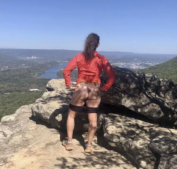Gotta love hiking with Annie (wife, 54)...