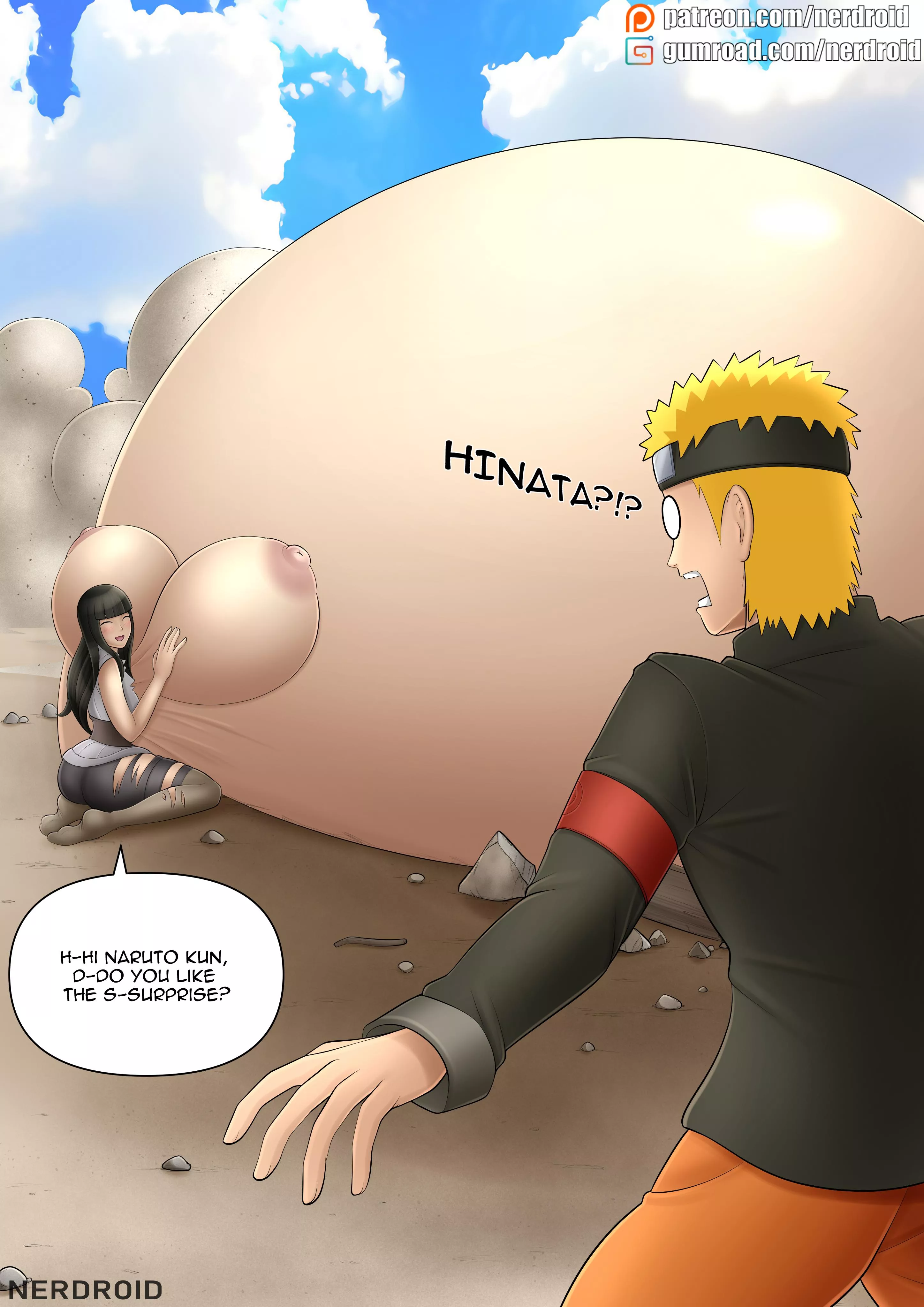 Hinata's Pregnancy Jutsu - Page 7(Final) - Comic made on commission