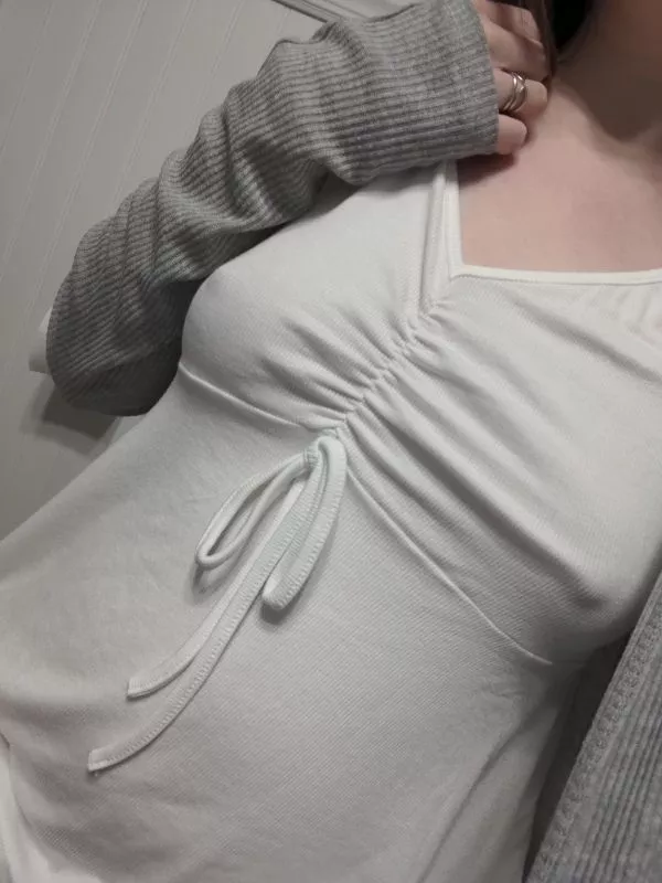 I'm lucky there's not holes poked in this top