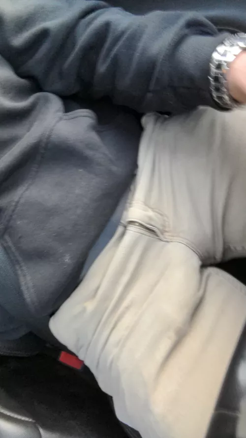 Just a little bulge driving to work.