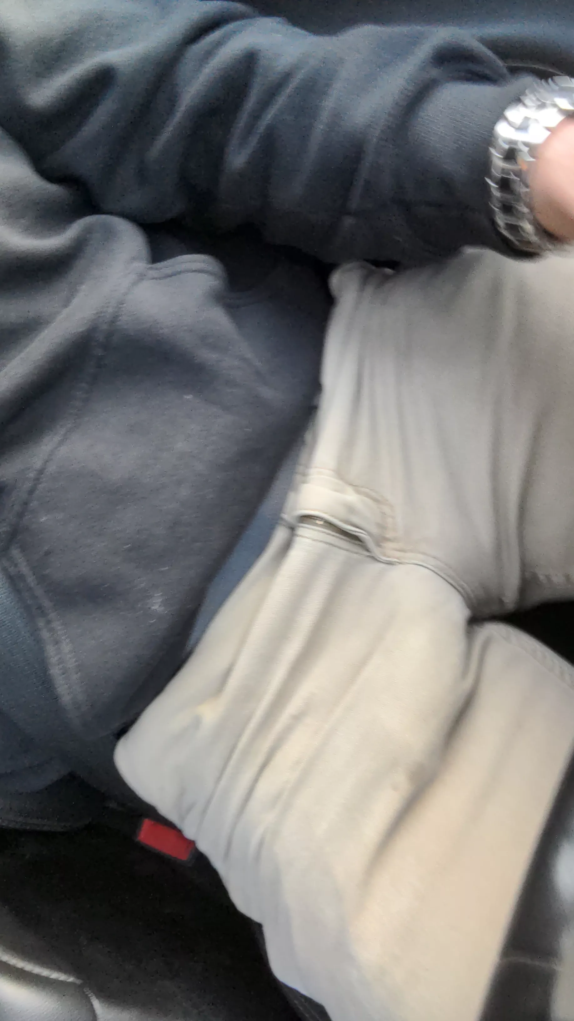 Just a little bulge driving to work.