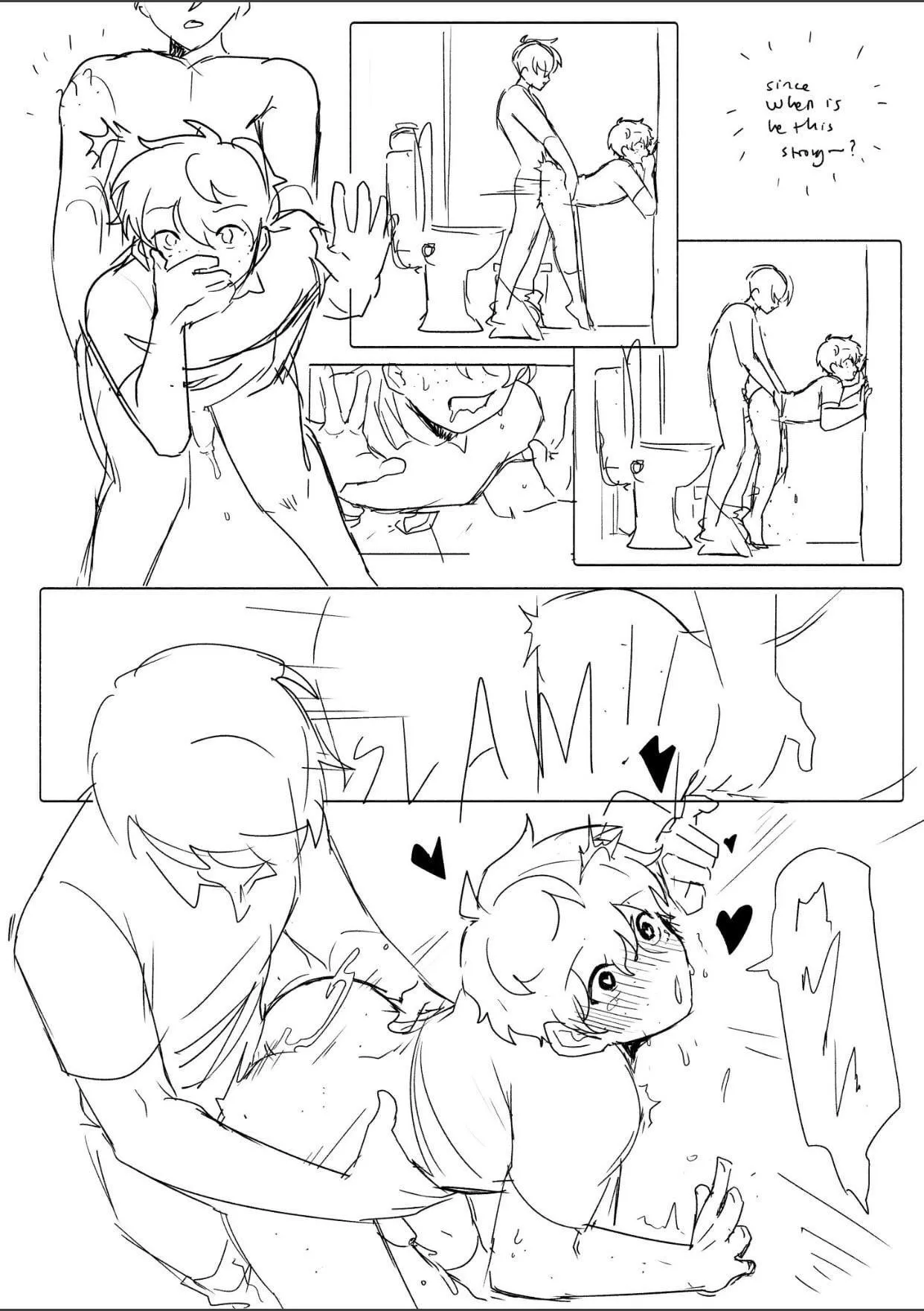 Lucky bottom on toilets