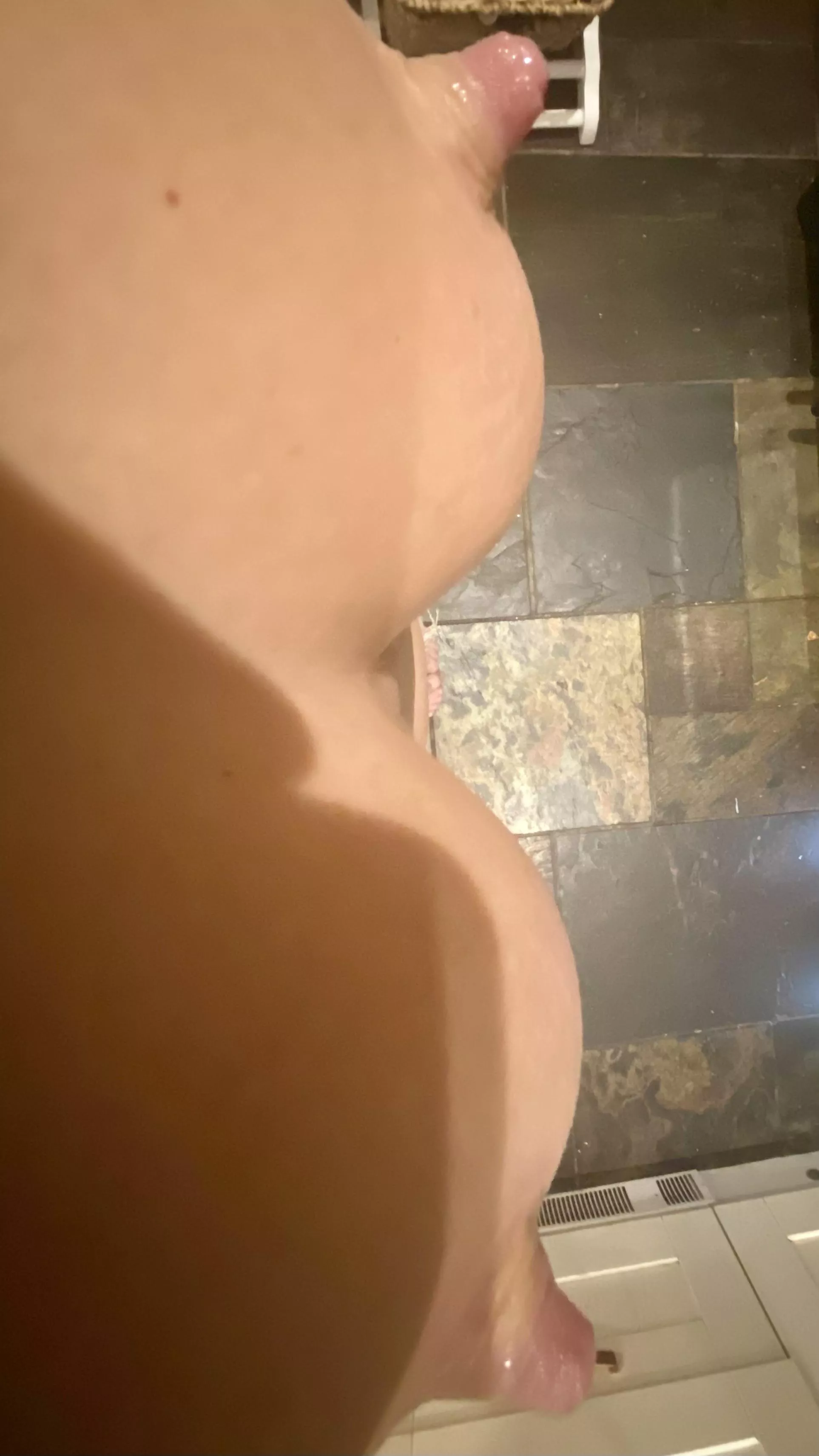 Mommy’s eye view post pump.