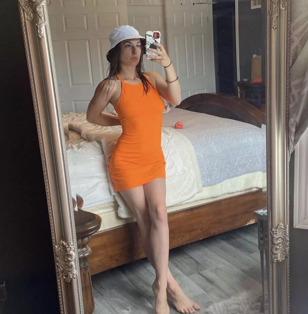 Orange dress