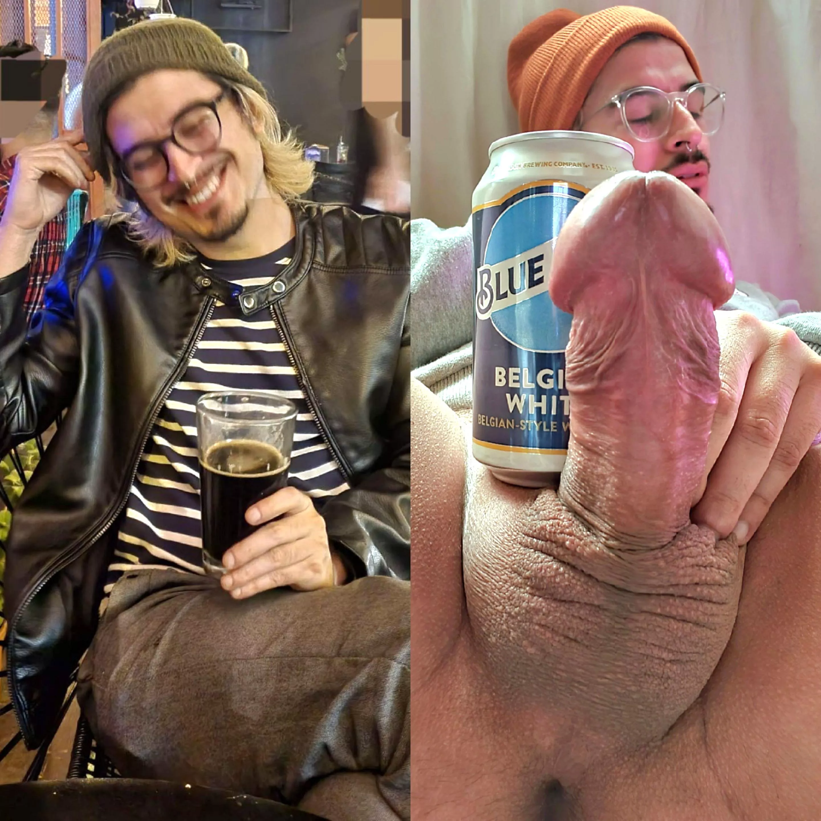 smiling or serious? strong or light beer?