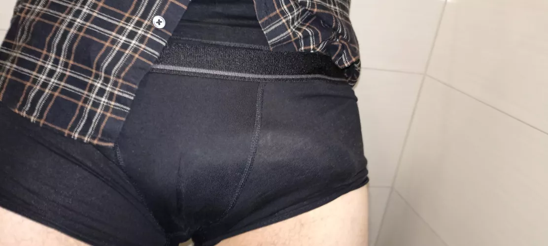 Tucking it to the side at the office