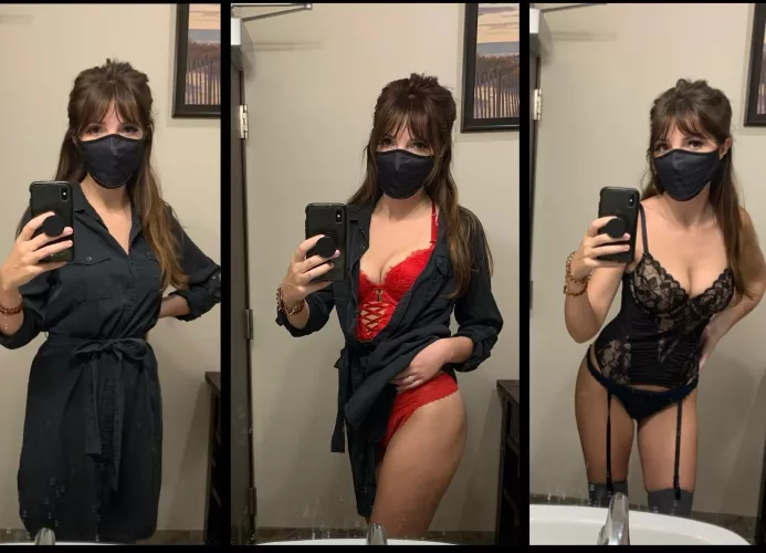 Work crush reveals a naughty secret.. which would u prefer❔❤️🖤🤫