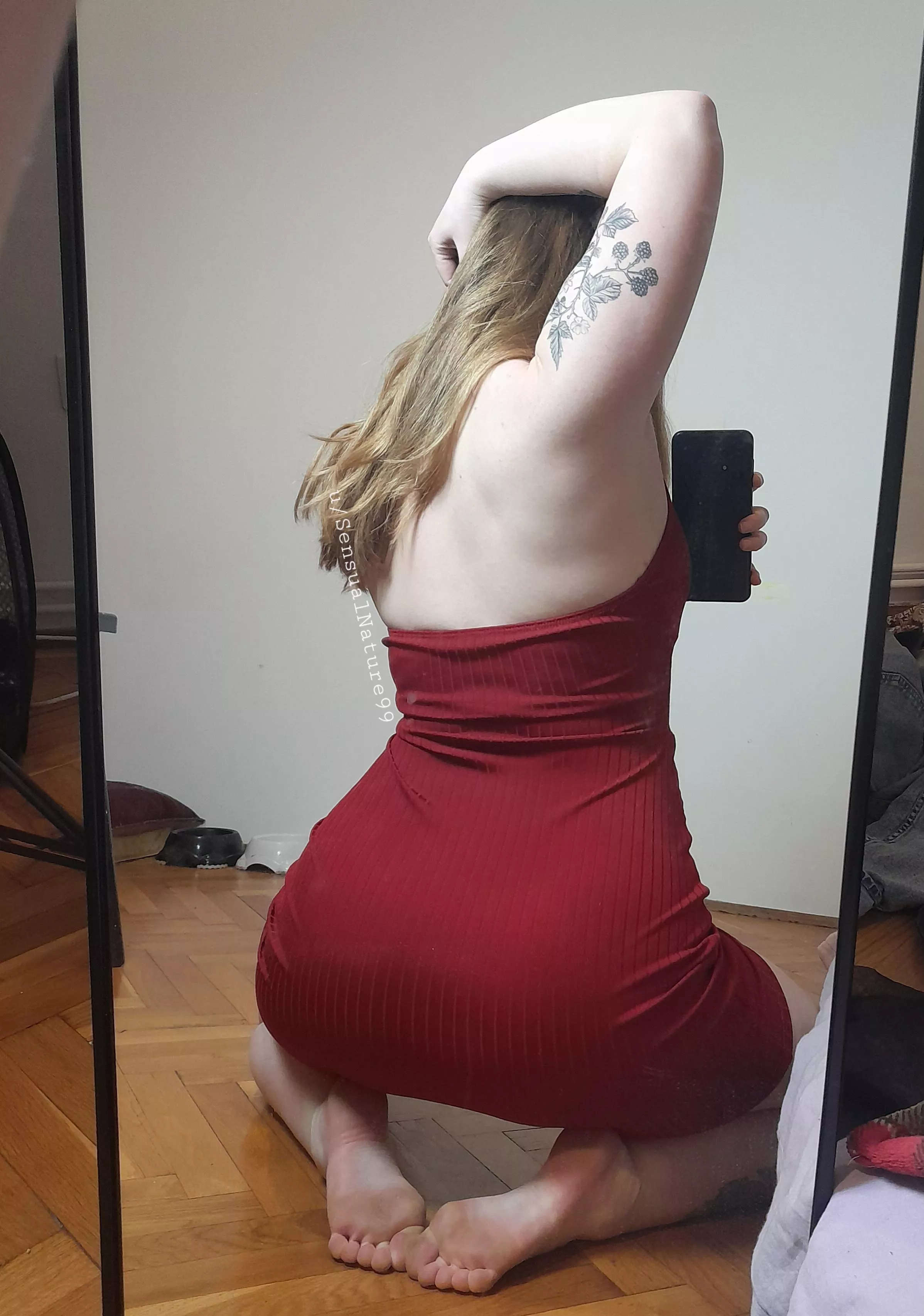 You should've seen the front of this pose